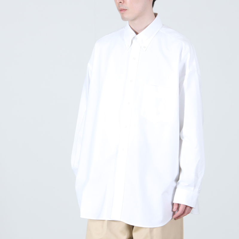 Graphpaper (グラフペーパー) Oxford L/S Oversized B.D Shirt