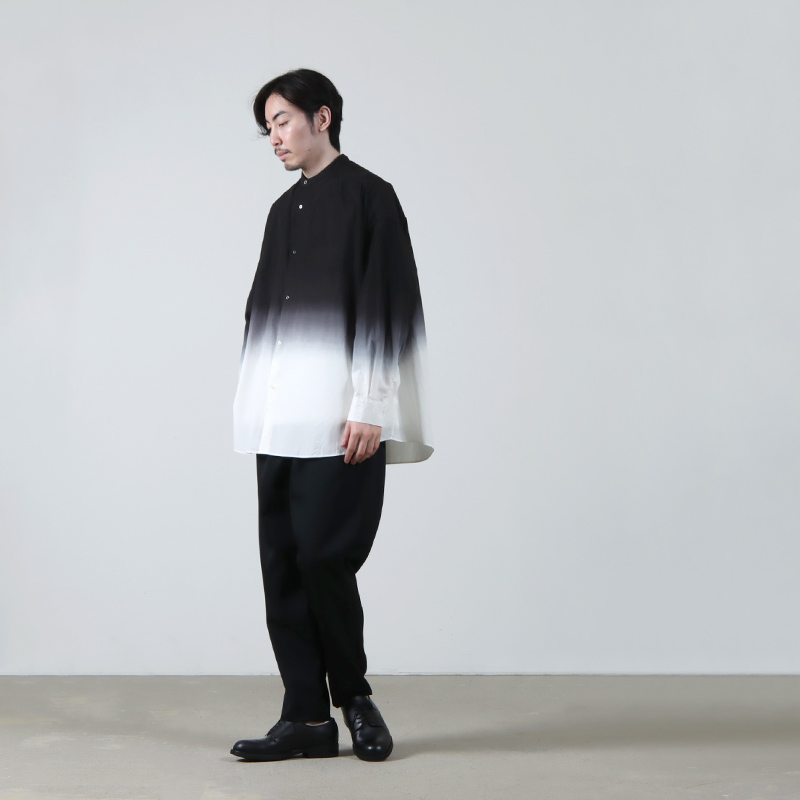 Graphpaper (グラフペーパー) Broad L/S Oversized Band Collar Shirt