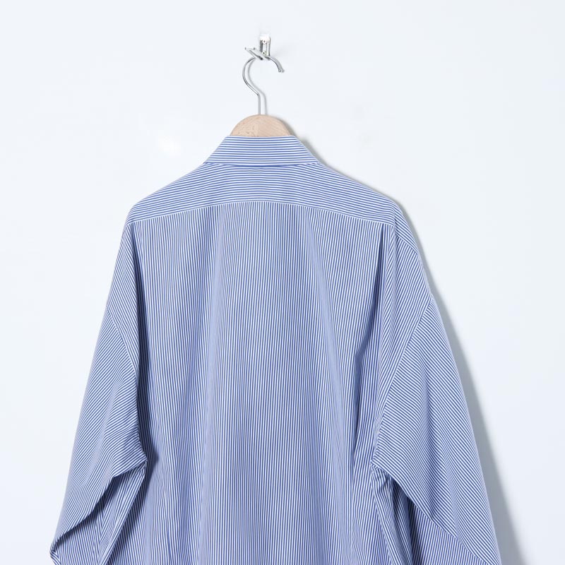 Graphpaper (グラフペーパー) High Count Regular Collar Shirt Blue