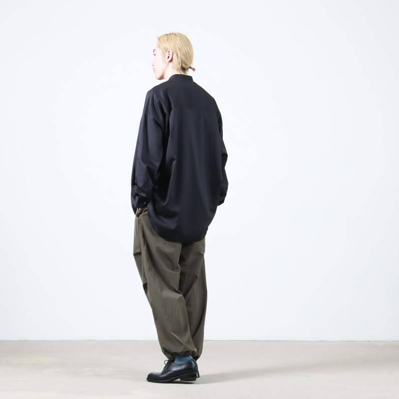 Graphpaper (グラフペーパー) Silicon Poplin Oversized Band Collar
