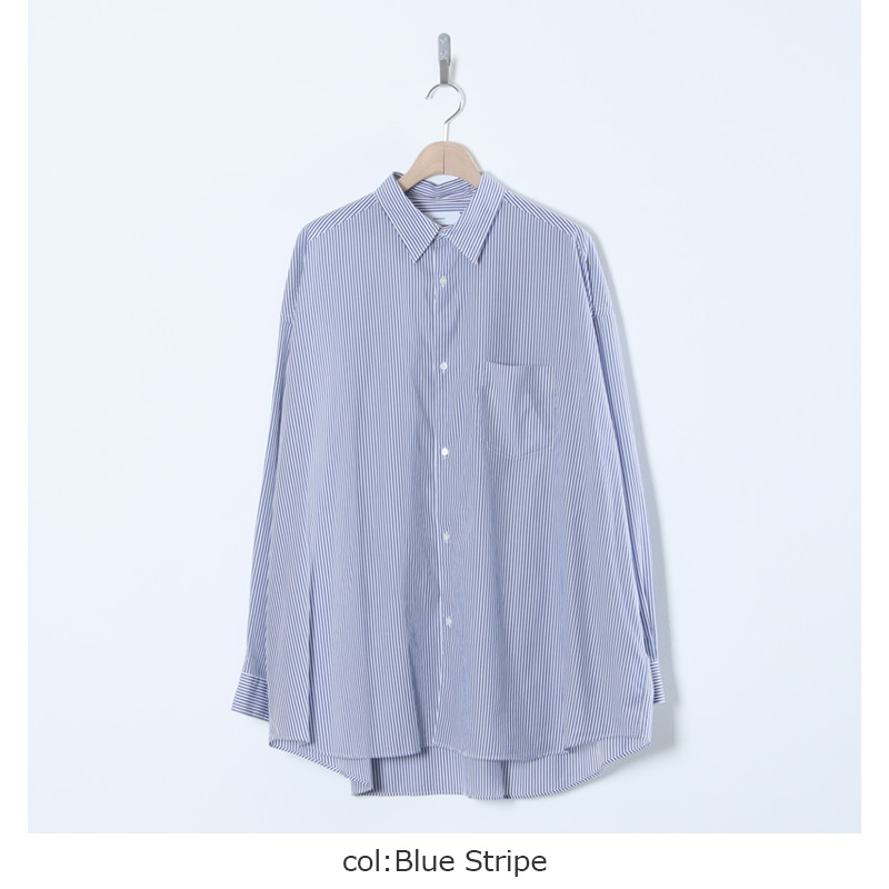 Graphpaper (グラフペーパー) Broad Stripe L/S Oversized Regular