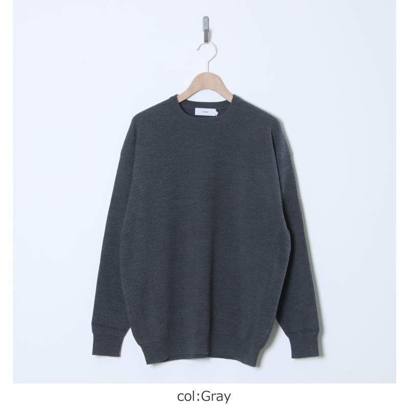 Graphpaper (グラフペーパー) High Density Crew Neck Knit / ハイデン
