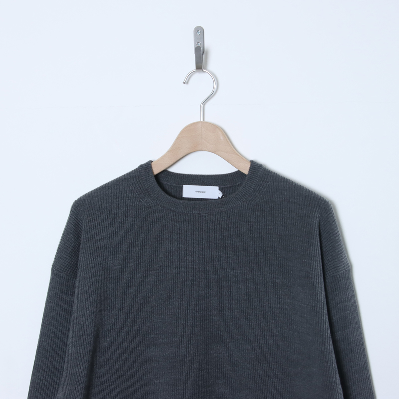 Graphpaper (グラフペーパー) High Density Crew Neck Knit / ハイデン