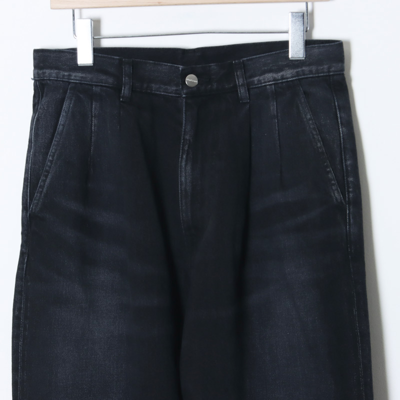 Graphpaper (グラフペーパー) Selvage Denim Two Tuck Tapered Pants