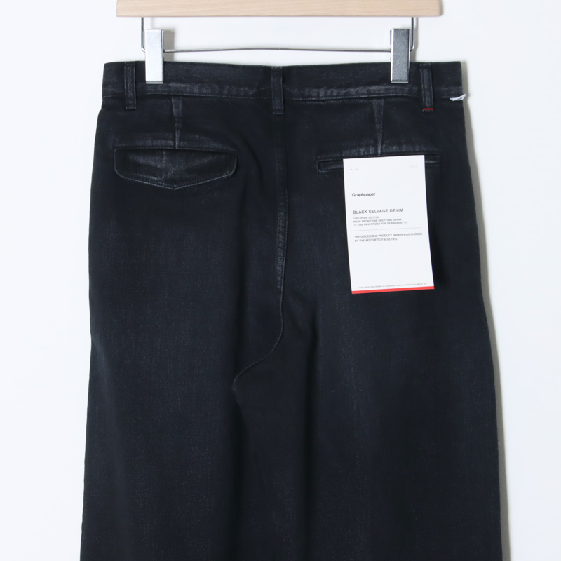 Graphpaper (グラフペーパー) Selvage Denim Two Tuck Tapered Pants