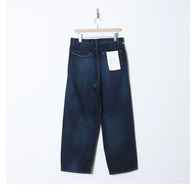 Graphpaper (グラフペーパー) Selvage Denim Two Tuck Pants -DARK