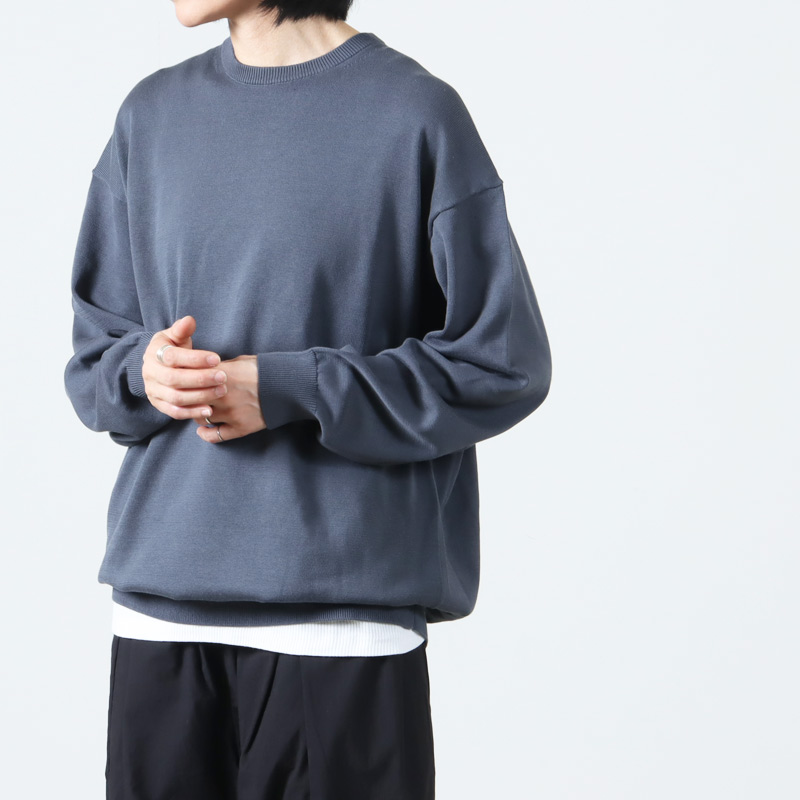 Graphpaper (グラフペーパー) Suvin High Gauge L/S Crew Neck Knit