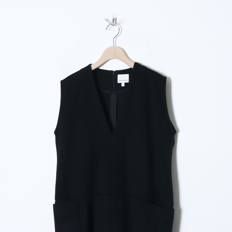 Honnete (オネット) V Neck Jumpsuit / Vネックジャンプスーツ
