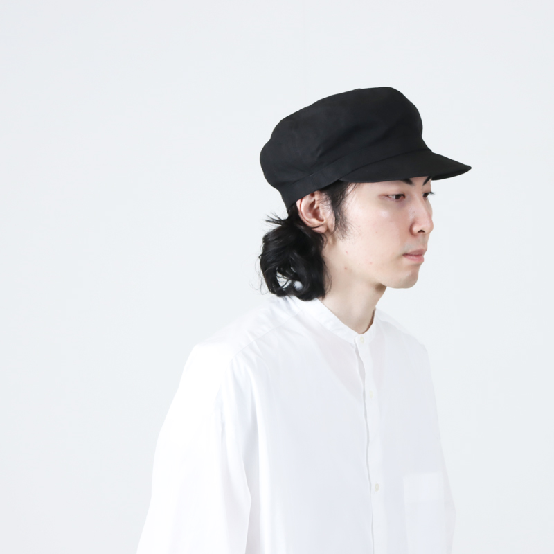 KIJIMA TAKAYUKI (キジマタカユキ) PAPER LINEN STAND CASQUETTE