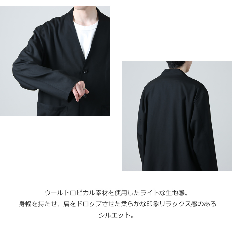 marka (マーカ) LAPELLESS JACKET / ラペルレスジャケット