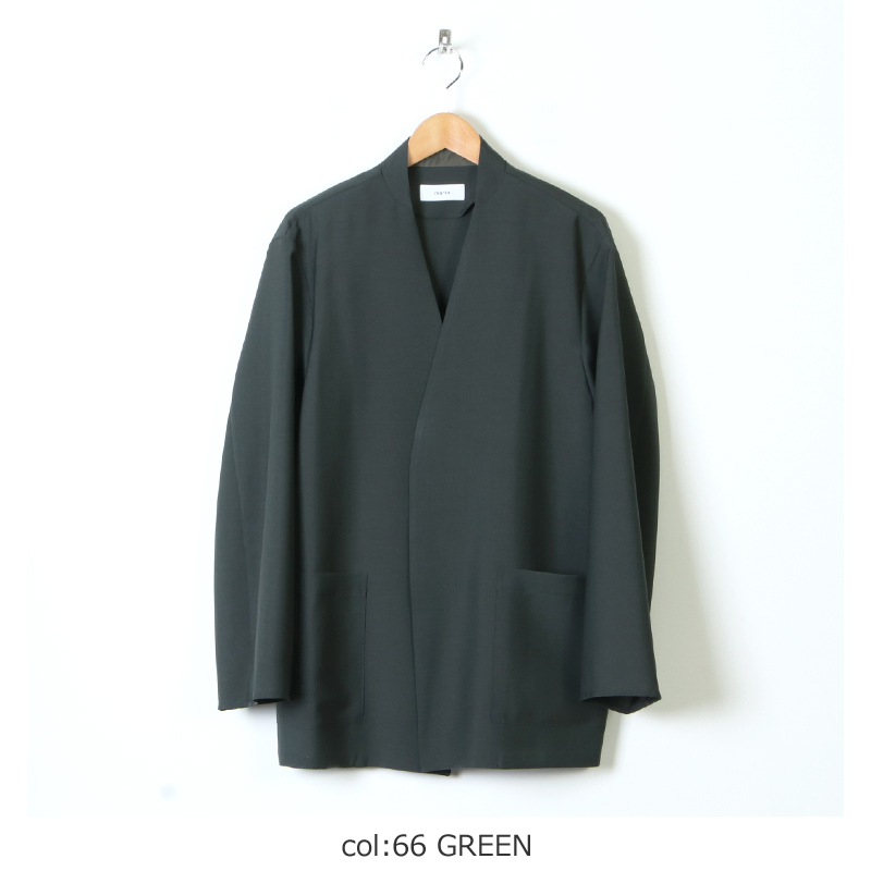 marka (マーカ) LAPELLESS SHIRT JACKET / ラペルレスシャツジャケット