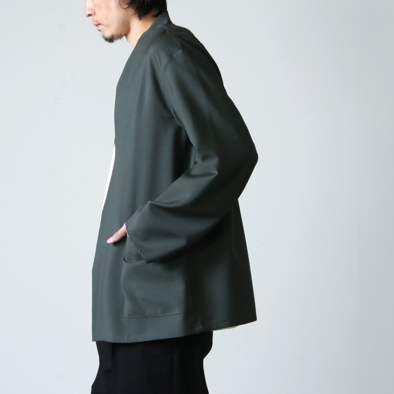 marka (マーカ) LAPELLESS SHIRT JACKET / ラペルレスシャツジャケット