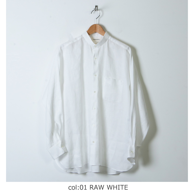 MARKAWARE (マーカウェア) COMFORT FIT BAND COLLAR SHIRT
