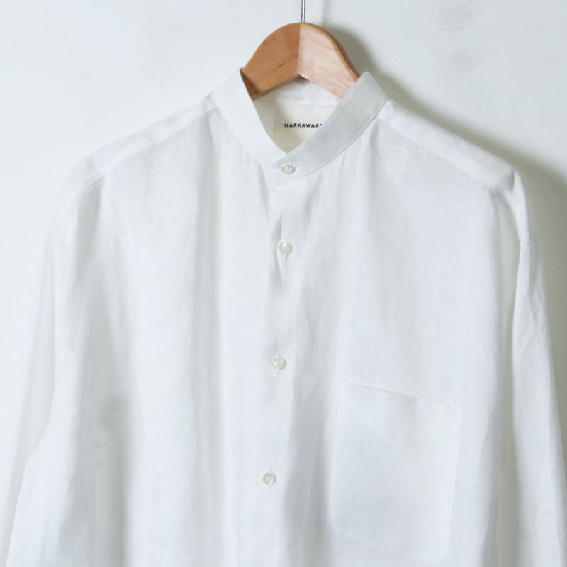 MARKAWARE (マーカウェア) COMFORT FIT BAND COLLAR SHIRT