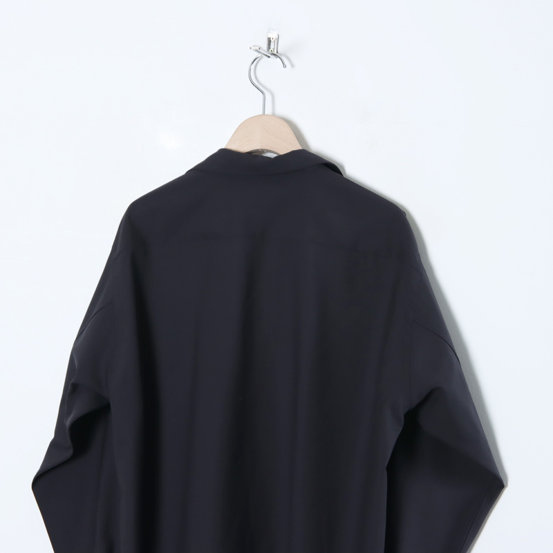 MARKAWARE (マーカウェア) ORGANIC WOOL 2/80 TROPICAL VAREUSE SHIRT