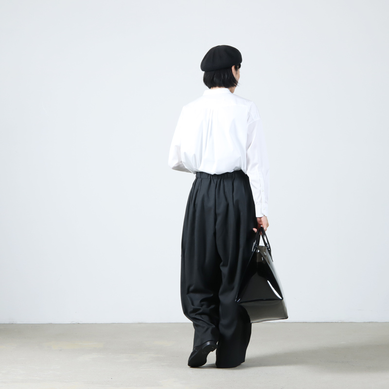 mizuiro ind (ミズイロインド) ワイドタックパンツ