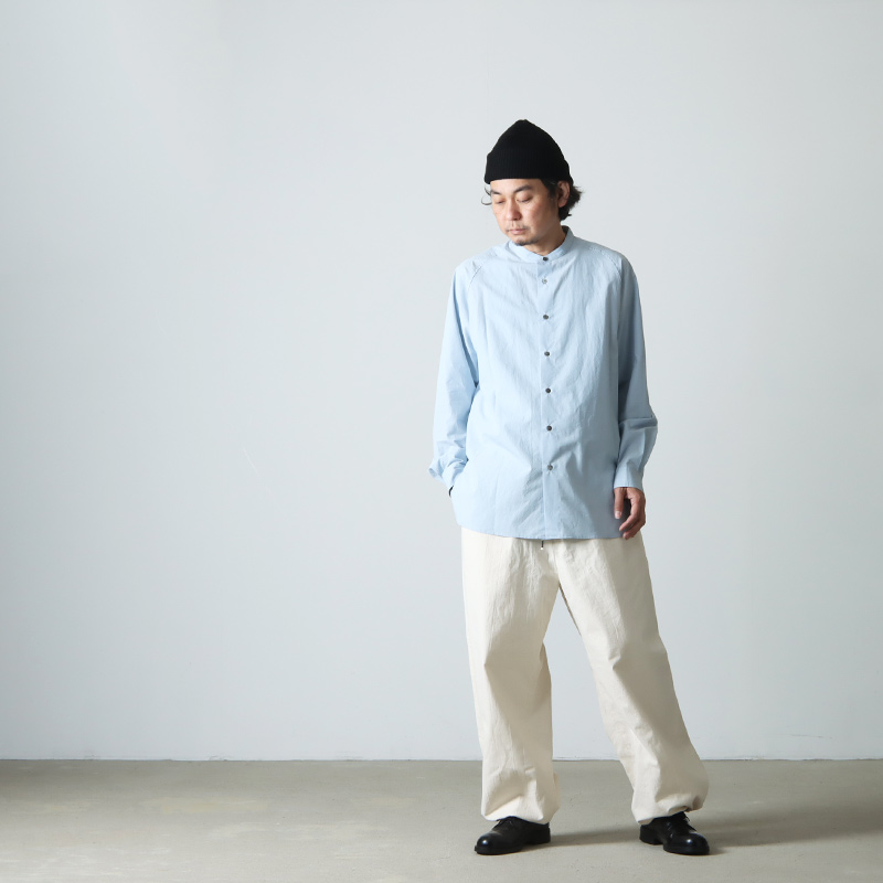 POLYPLOID (ポリプロイド) RAGLAN STAND COLLAR SHIRT C / ラグラン