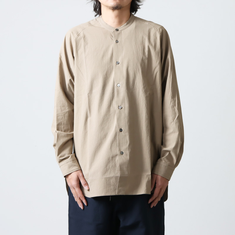 POLYPLOID (ポリプロイド) RAGLAN STAND COLLAR SHIRT C / ラグラン