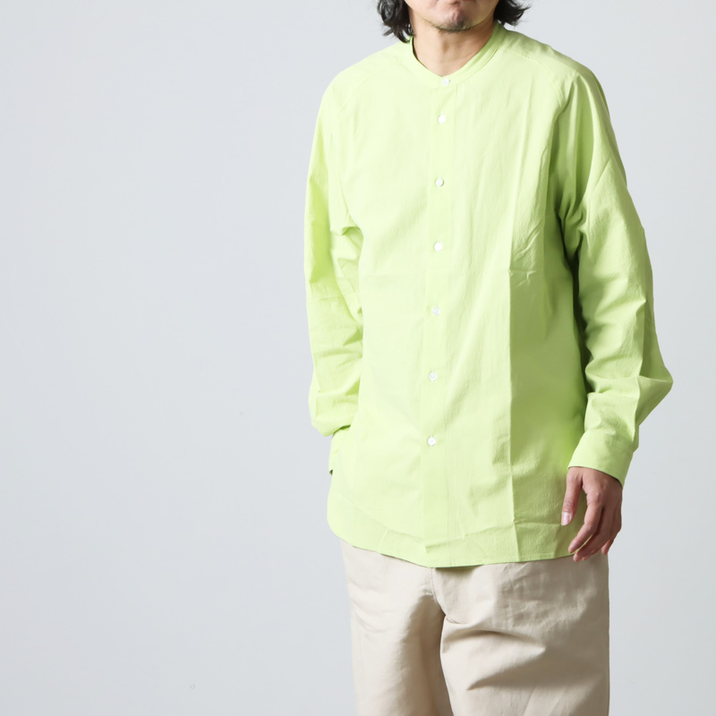 POLYPLOID (ポリプロイド) RAGLAN STAND COLLAR SHIRT C / ラグラン