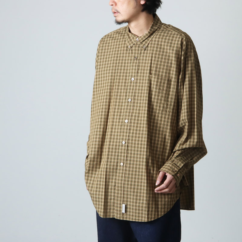 SEDAN ALL-PURPOSE (セダンオールパーパス) Poplin Plaid Big BD Shirt