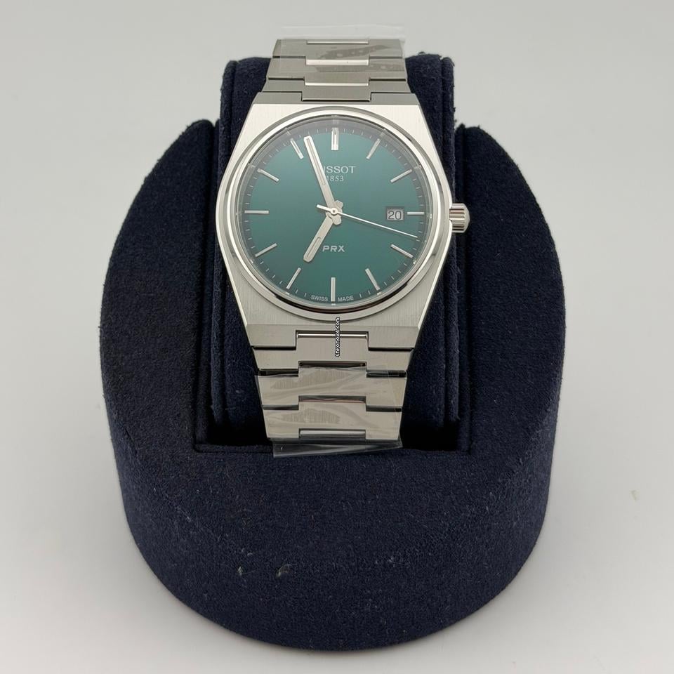 Tissot PRX Green Dial Swiss Quartz movement, Scratch-resistant