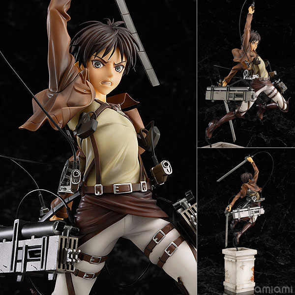 中古】(本体A/箱B)進撃の巨人 エレン・イェーガー 1/8 完成品