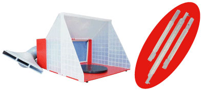 スプレーブース レッドサイクロン-L 専用LEDライト付き[エアテックス