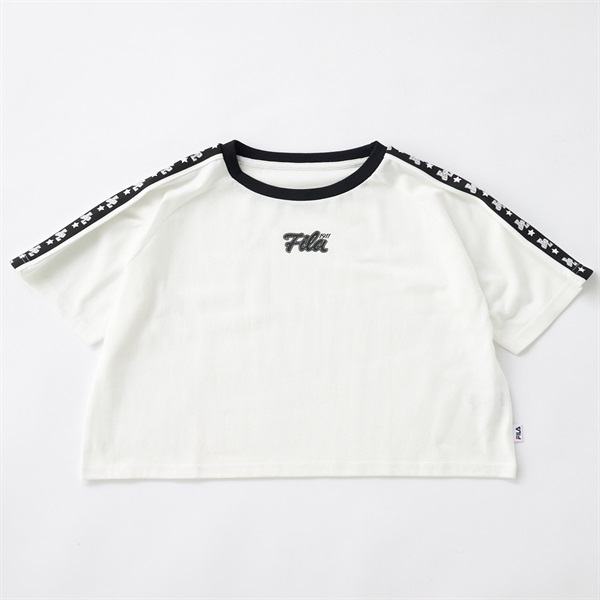 FILA ホワイトTシャツとマルチカラースカートセット M FILA ホワイトT