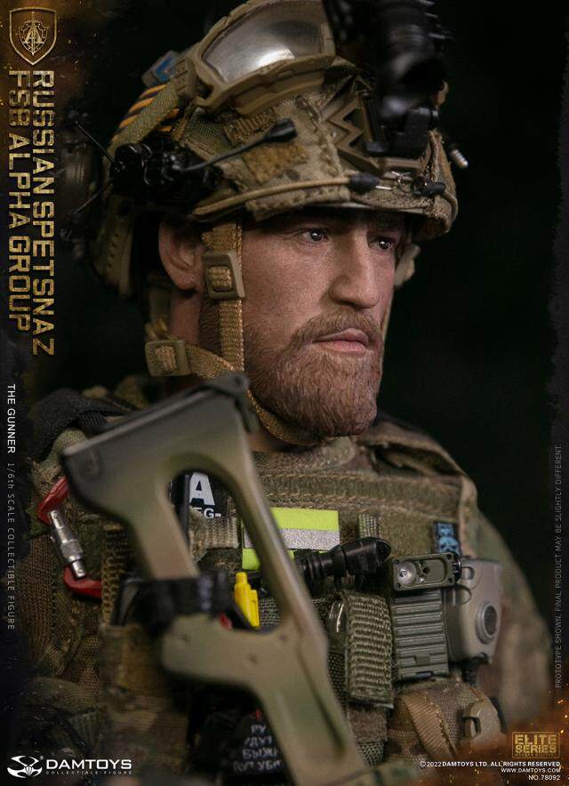 DAMTOYS 1/6 RUSSIAN SPETSNAZ FSB ALPHA GROUP GUNNER NO.78092