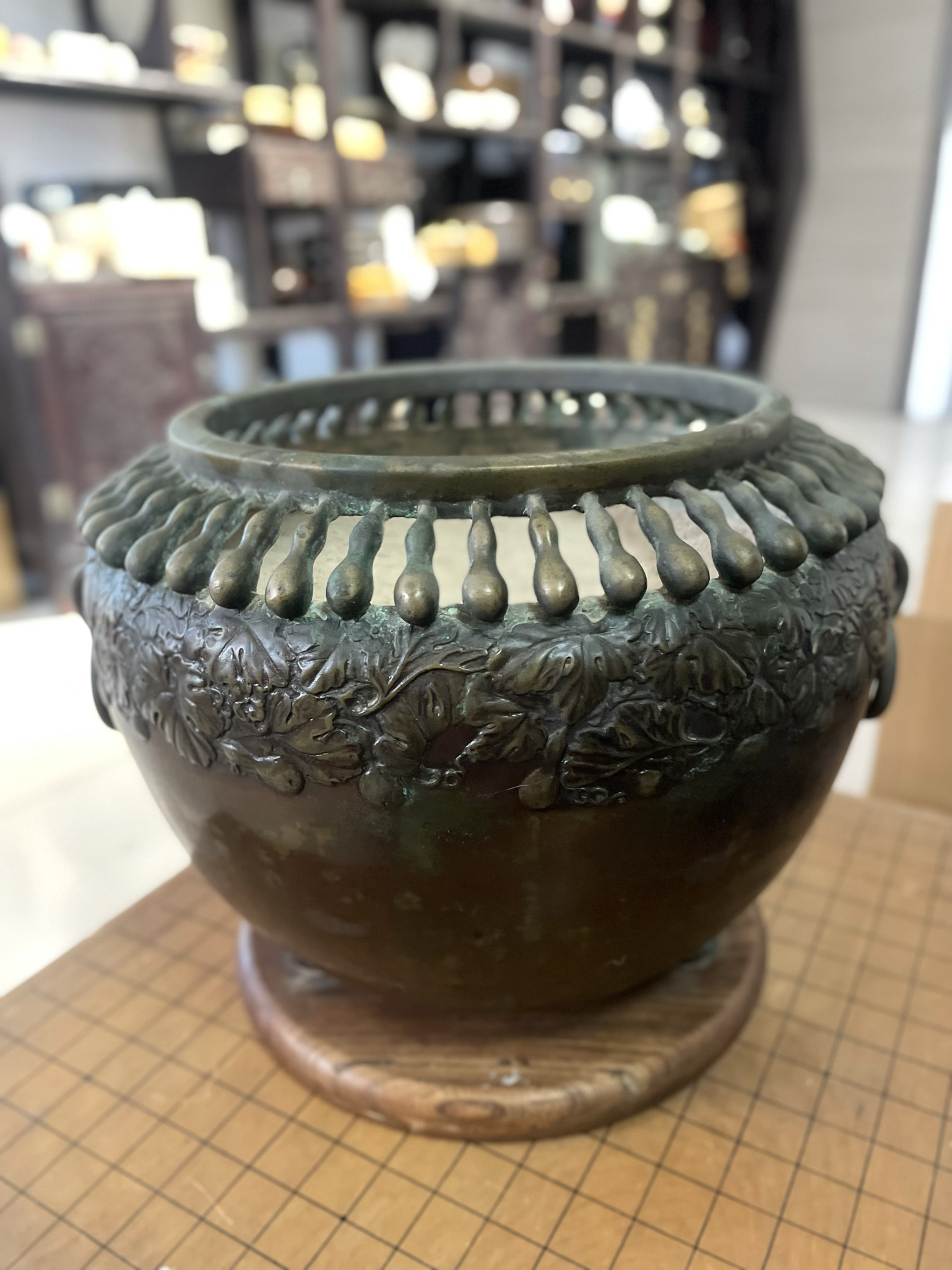 時代火鉢 火鉢 真鍮 Japanese traditional crafts 時代火鉢 火鉢 真鍮