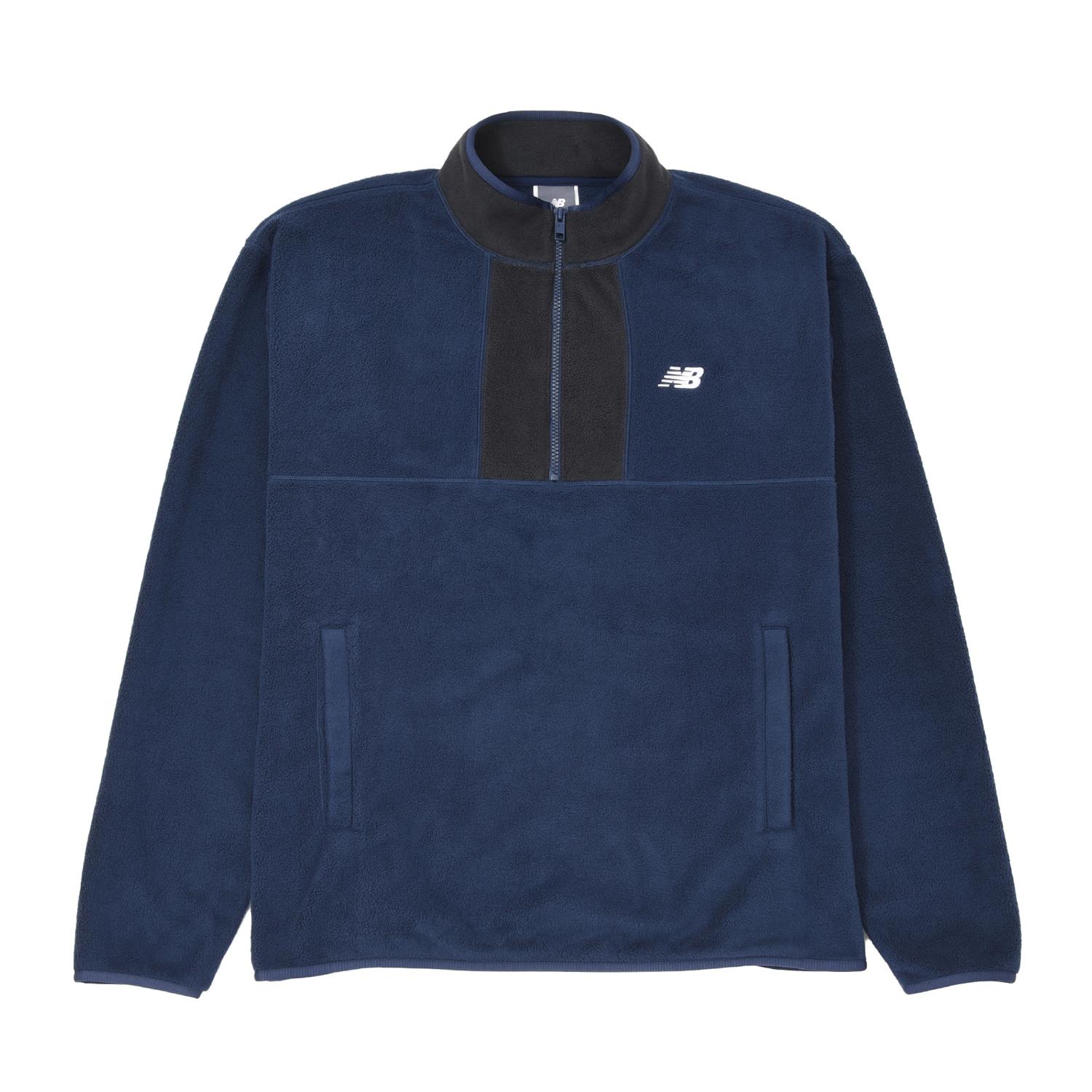 New Balance】 ニューバランス M フリースクオータージップトップ プル