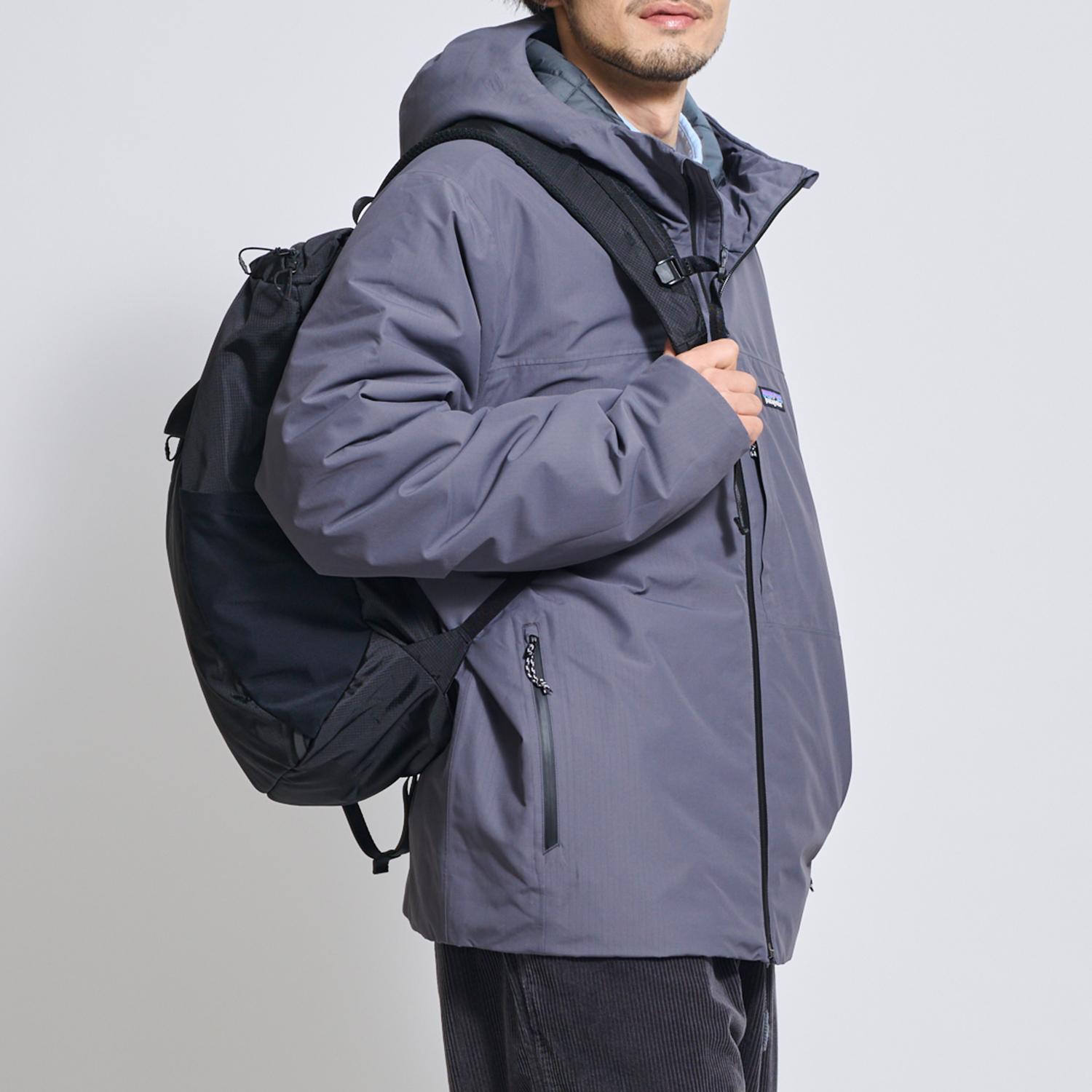す*中様 Patagonia ネイビー グレー チェックジャケット Lサイズ メ