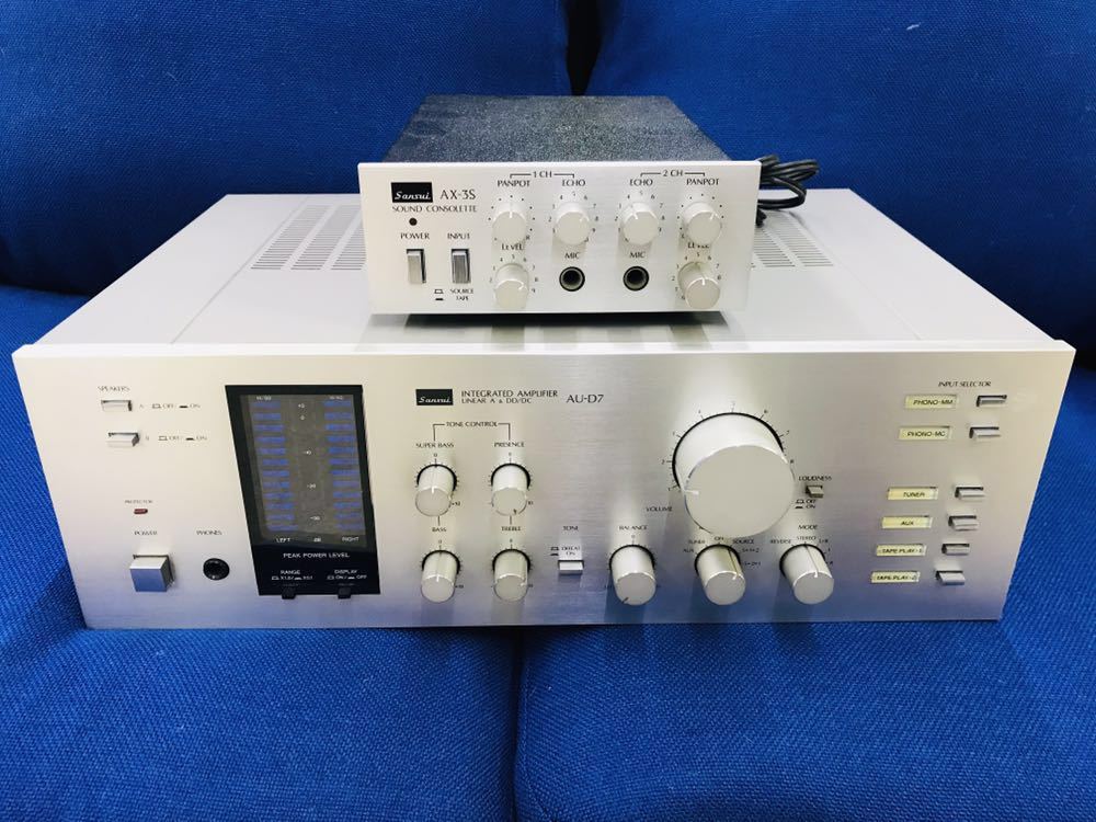 サンスイ プリメインアンプ AU-D7 動作品 美品・動作品 Sansui AU-D7