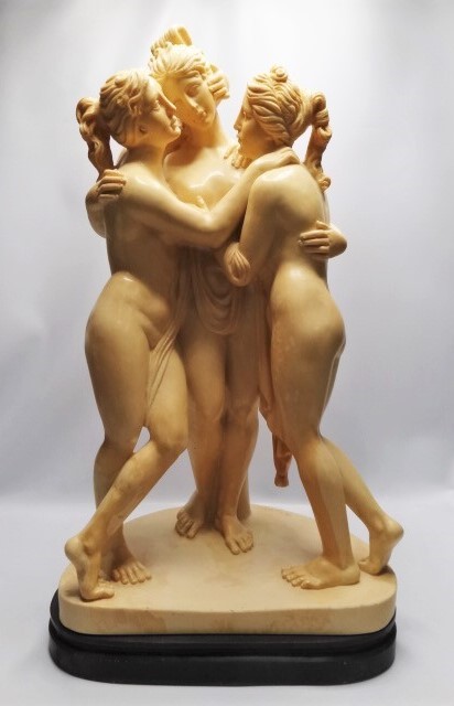 A.Santini作 三美神 彫刻 イタリア製 A.Santini作 三美神 彫刻