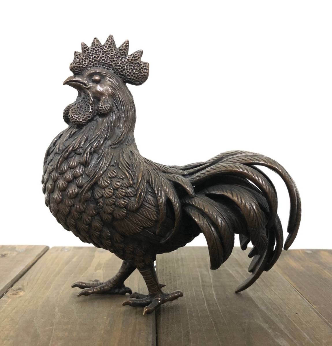 2026年最新Yahoo!オークション -鶏 置物(金属工芸)の中古品・新品