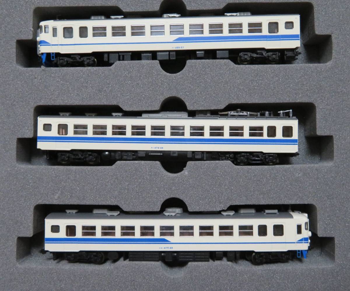 TOMIX 92250 JR 475系 北陸線色 3両セット HG仕様 車両のみ付属品取付