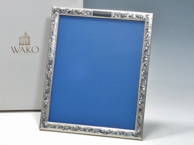 M03792【銀座 和光 WAKO】純銀 フォトフレーム 23cm×28cm SILVER 970