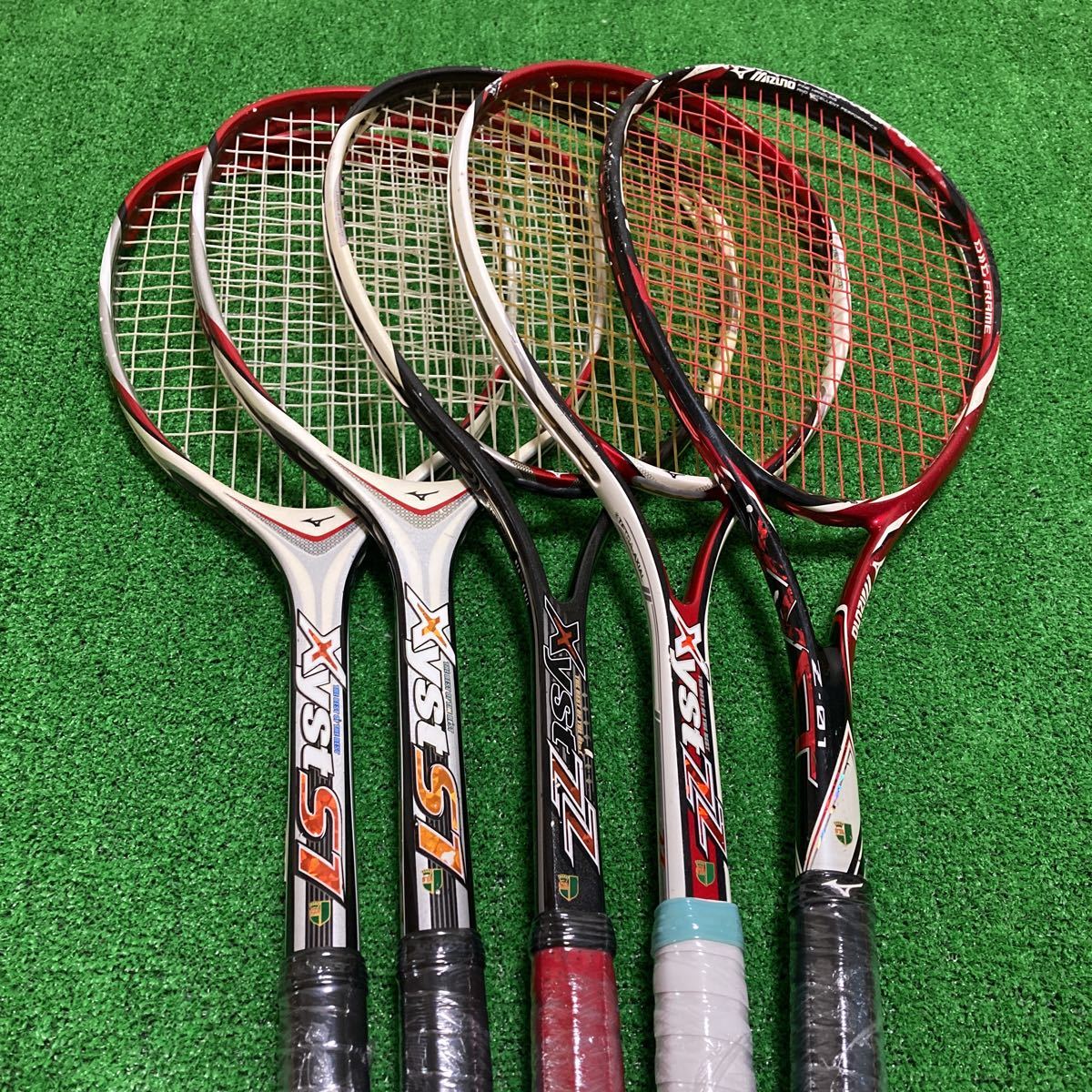 軟式テニスラケット 2本セット｜マッスルパワー7700／xyst ZZ SLO 軟式