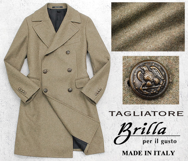 TAGLIATORE 44 極美品 ダブルブレスト チェスターコート 極美品12.5万