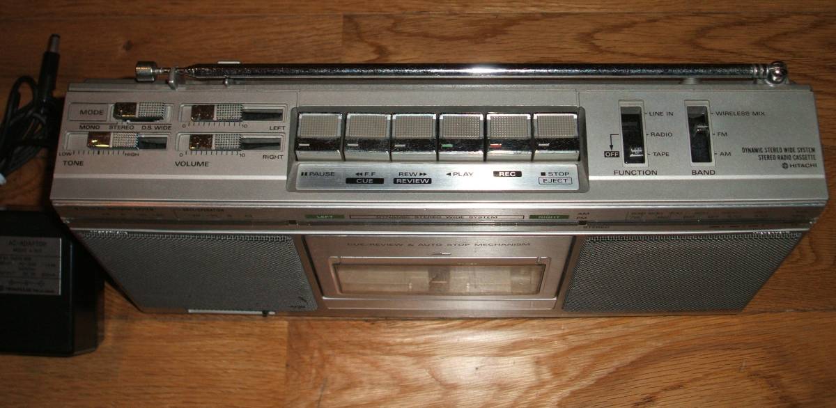 中古】使用可 日立 HITACHI レアなラジカセ PERDiSCO mini TRK-8430