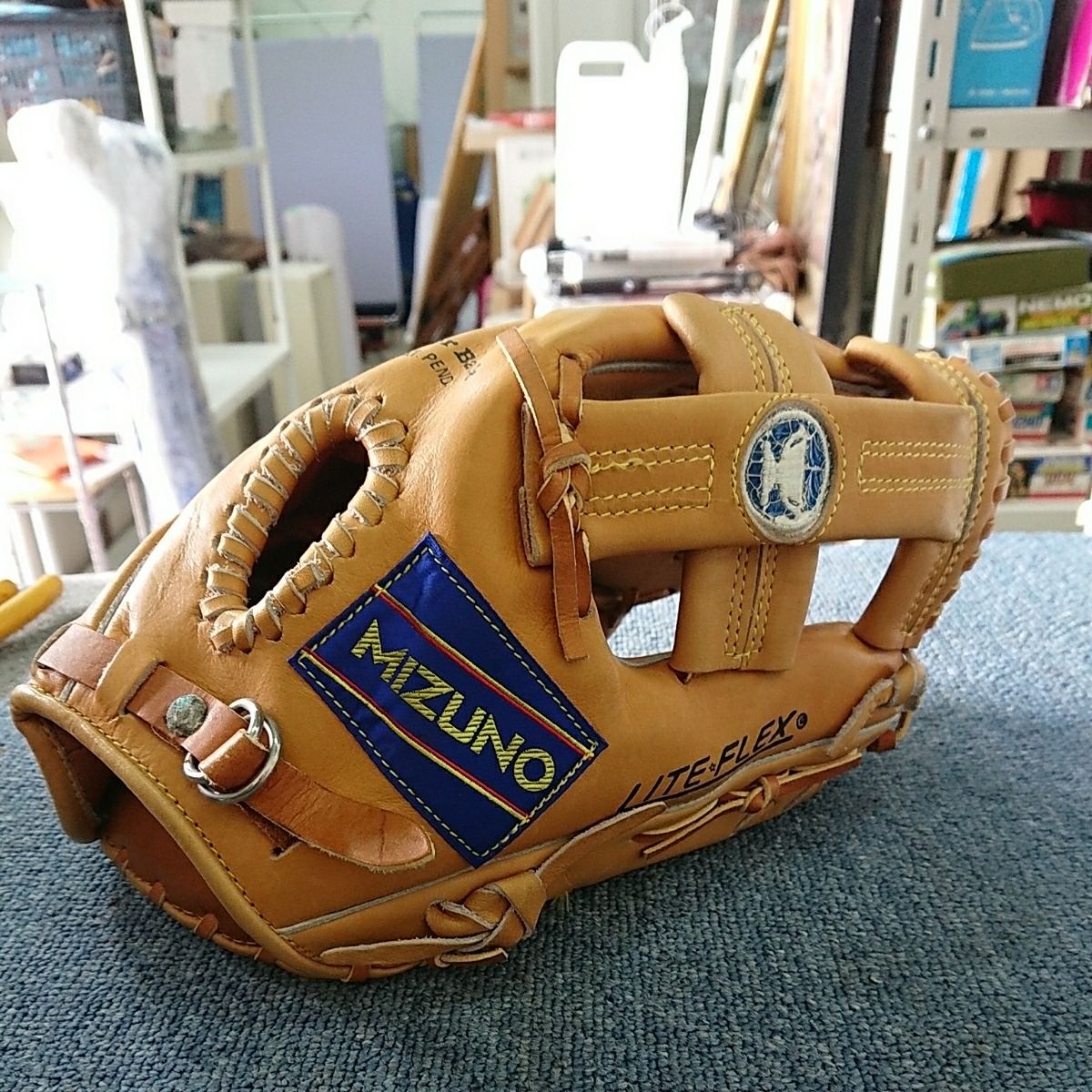 Mizuno 軟式 グローブ(右投げ) World Win Dynamic 青カップ ミズノ
