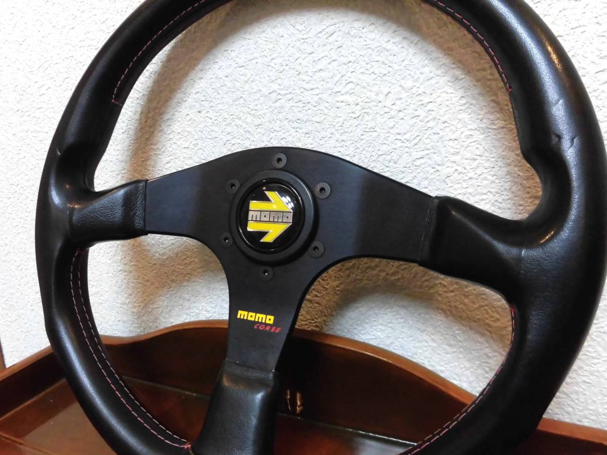 momo コルセ35π当時物 momo コルセ35π当時物 MOMO ステアリング φ 35