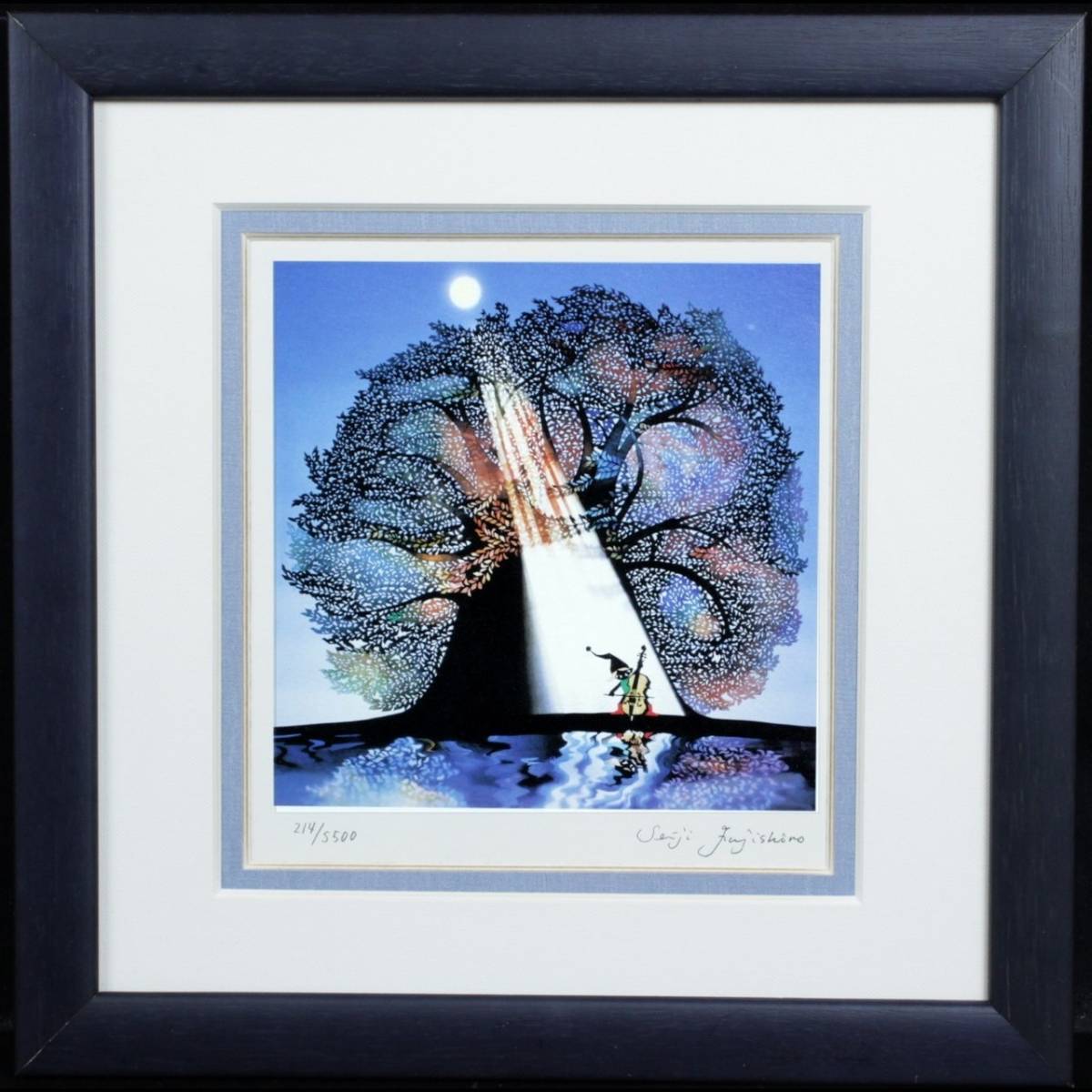 藤城清治 真夜中の工場 証明書付 426/800 ダイヤモンドスクリーニング