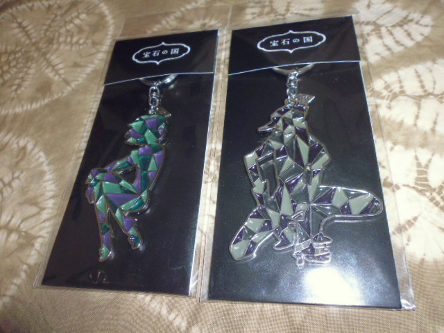 宝石の国 ステンドグラス風キーホルダー ヴィレッジヴァンガード