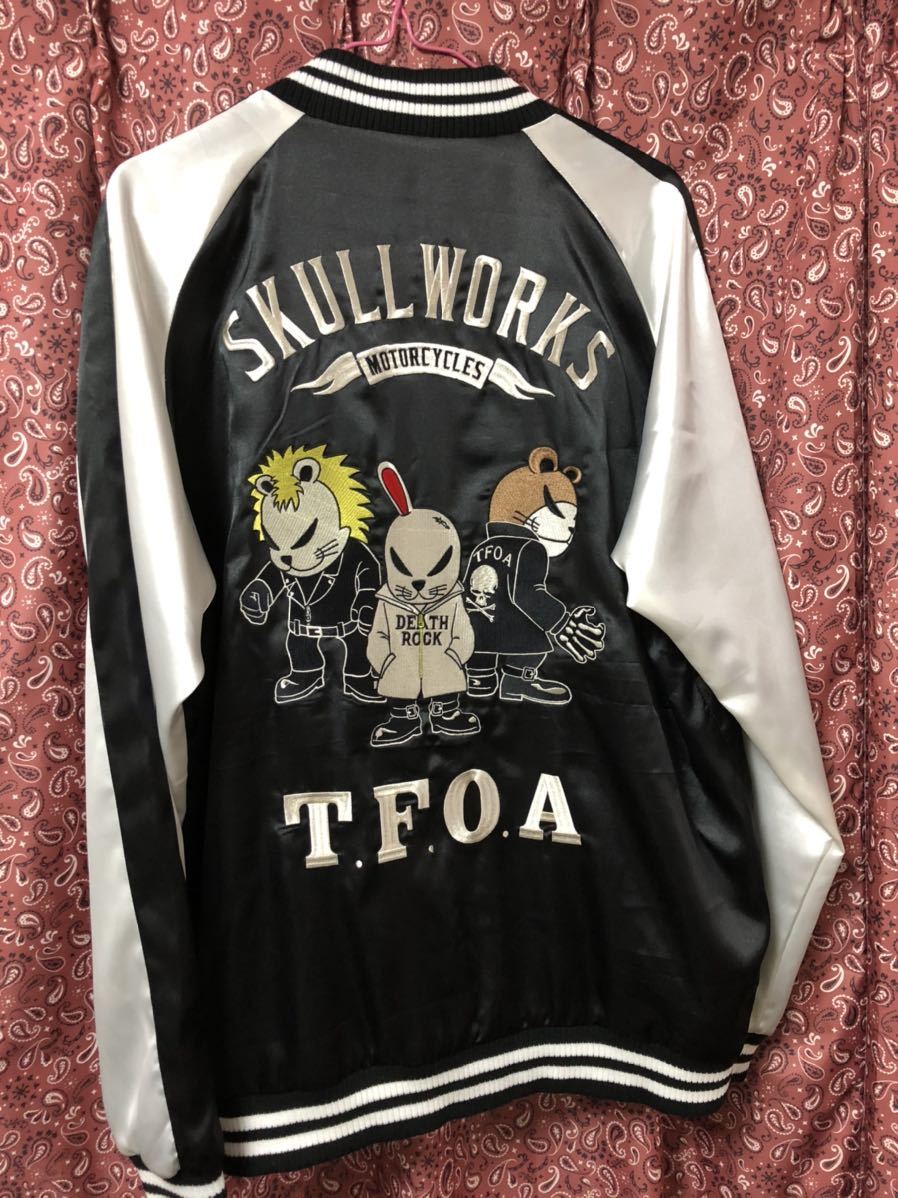 Skull Works スタジャン Skull Works スタジャン 黒/白 黒⁄白