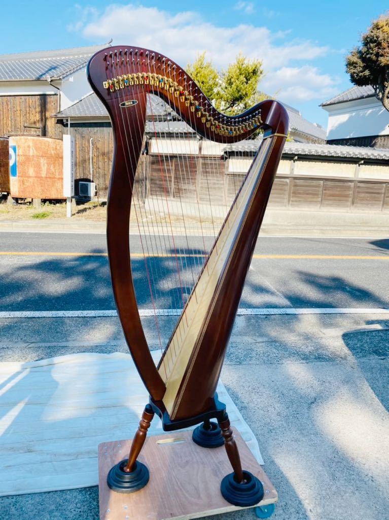 ramu 青山 AOYAMA ダークブラウン 34弦ハープ 130DB ramu 青山 AOYAMA