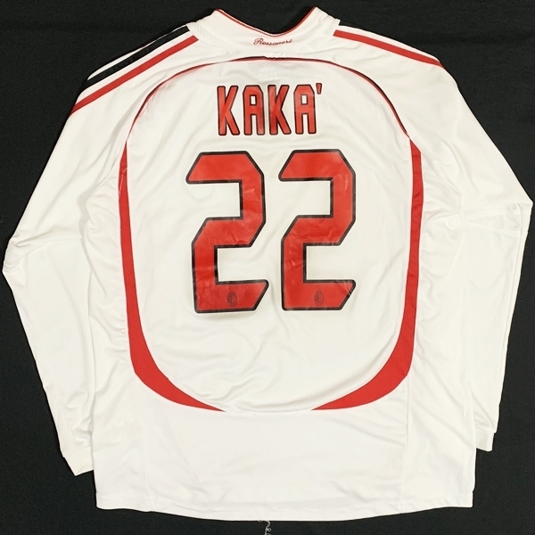 06-07 ACミラン KAKA' 22番 長袖 シャツ ACミラン 06⁄07 #22 カカ