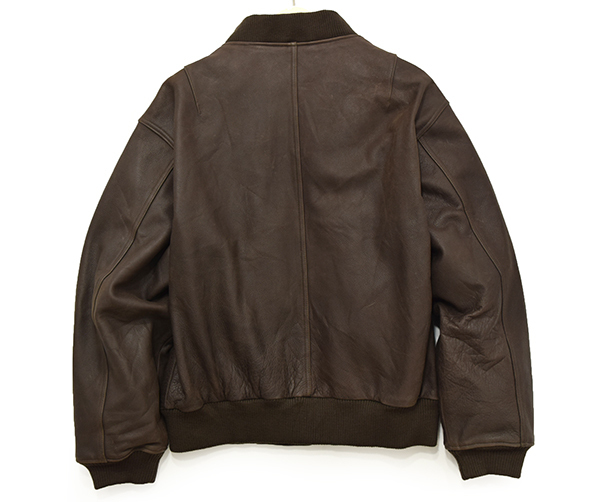90s Eddie Bauer レザージャケット 白タグ ショットシングル型