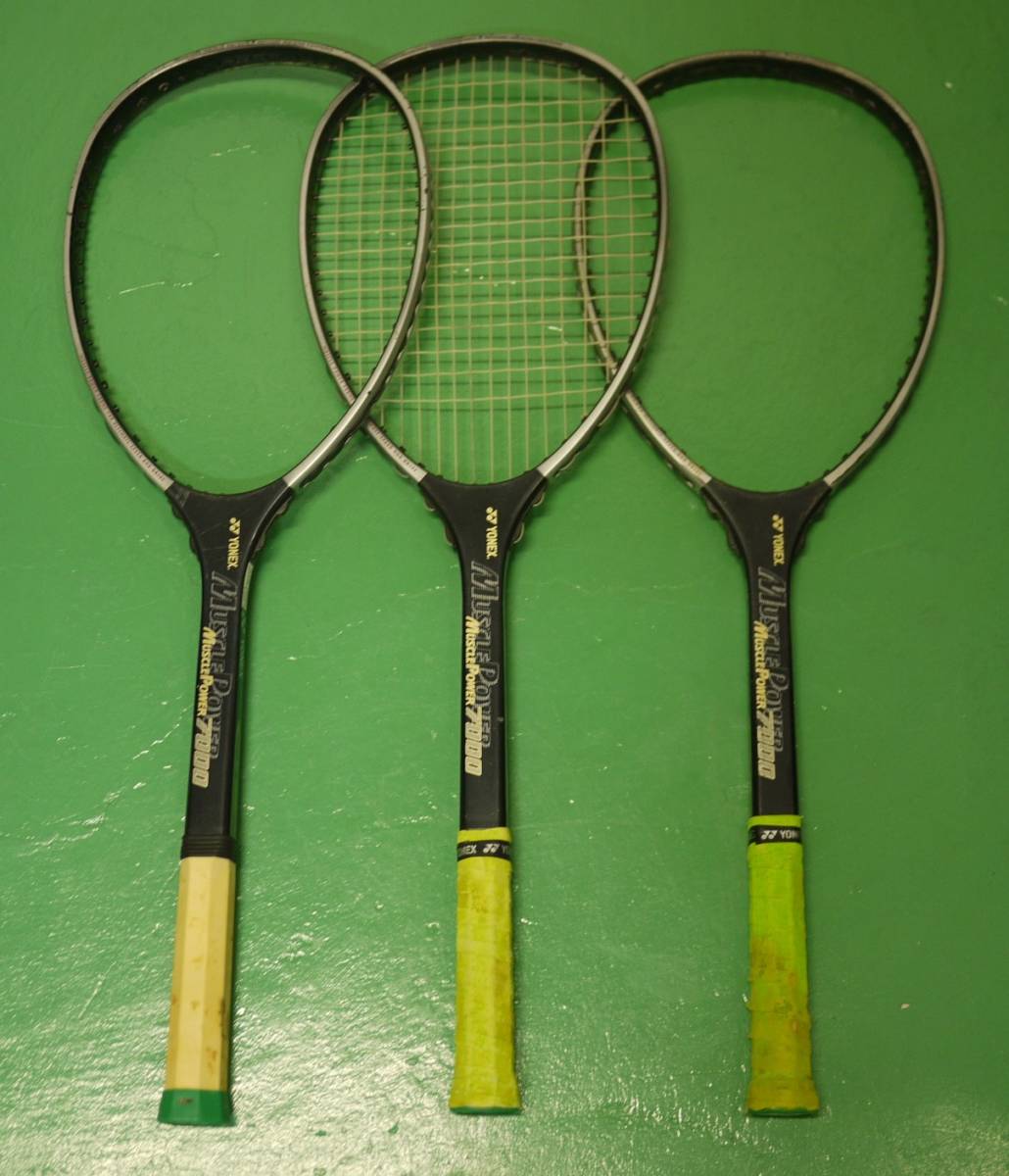 マッスルパワー7000 B34軟式テニスラケット 黒 YONEX マッスルパワー