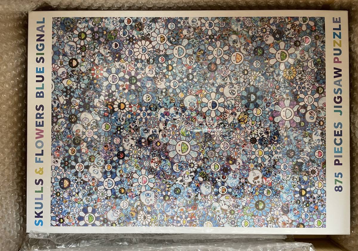 5個 村上隆 SKULLS & FLOWERS BLUE SIGNAL パズル